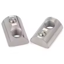 M5 nickel-plated carbon steel roll-in T-nuts for 2020