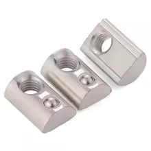M5 nickel-plated carbon steel roll-in T-nuts for 2020